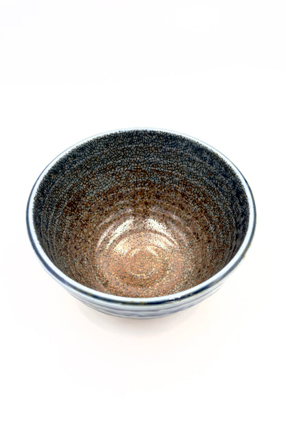 Japanische Matcha-Schale „Blue Earth“ – Traditionelle Chawan mit einzigartiger Glasur