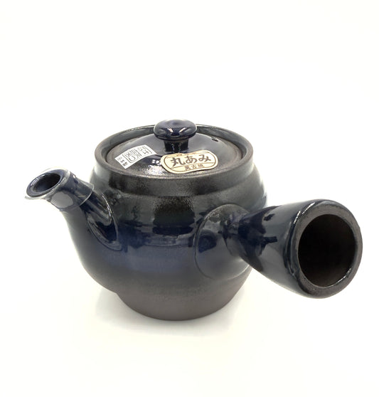 Japanese Teapot "Kyusu" in Deep Blue-Black