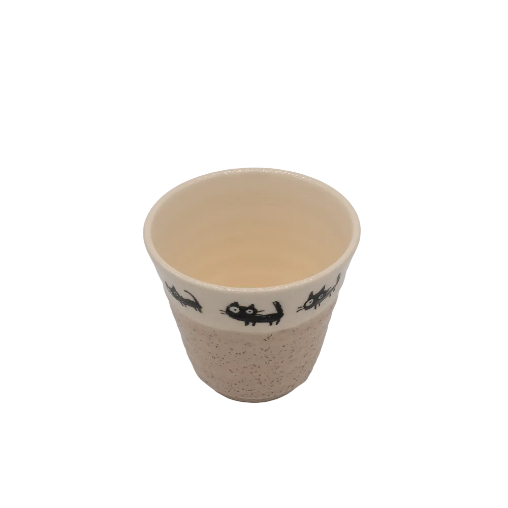 Teetasse „Kuro Neko“- Katzenmotiv